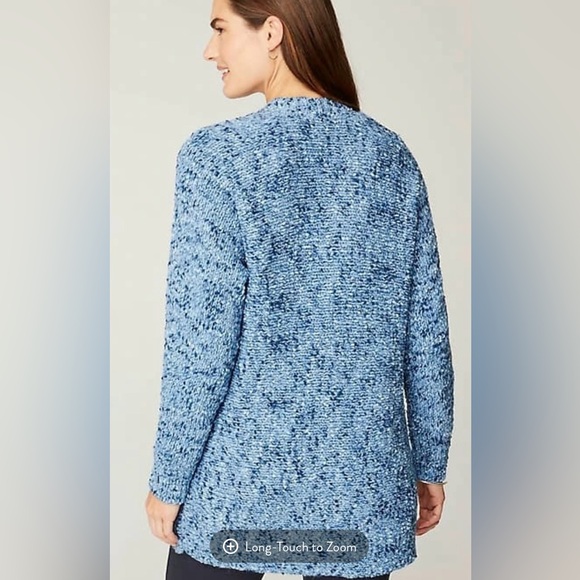 J. Jill Utopia Patch Pocket Cardigan Blue XL NEW - Picture 2 of 9